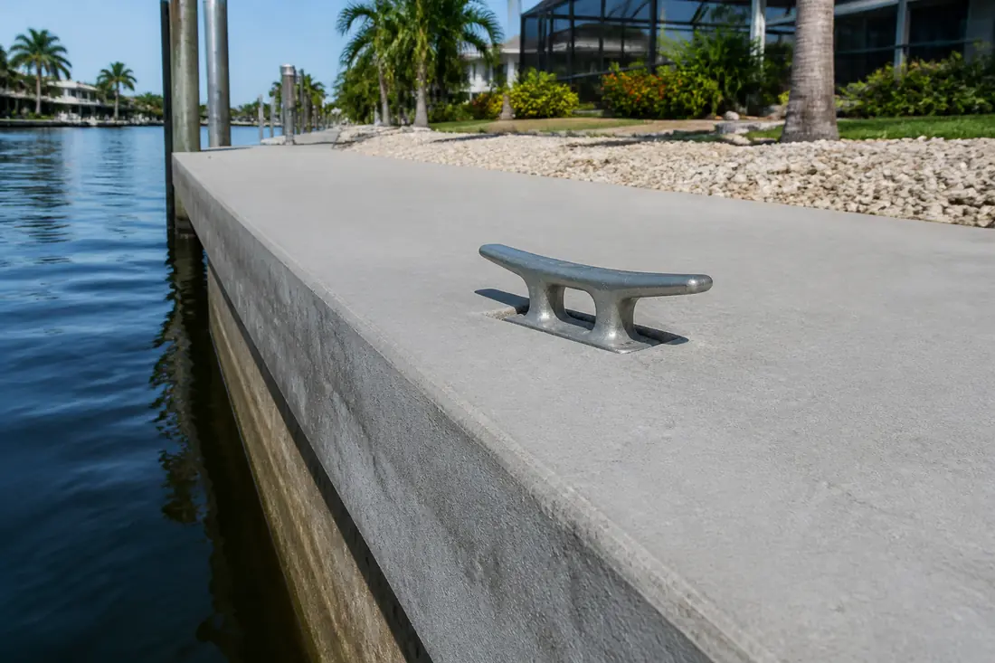 Concrete cap — seawall repair