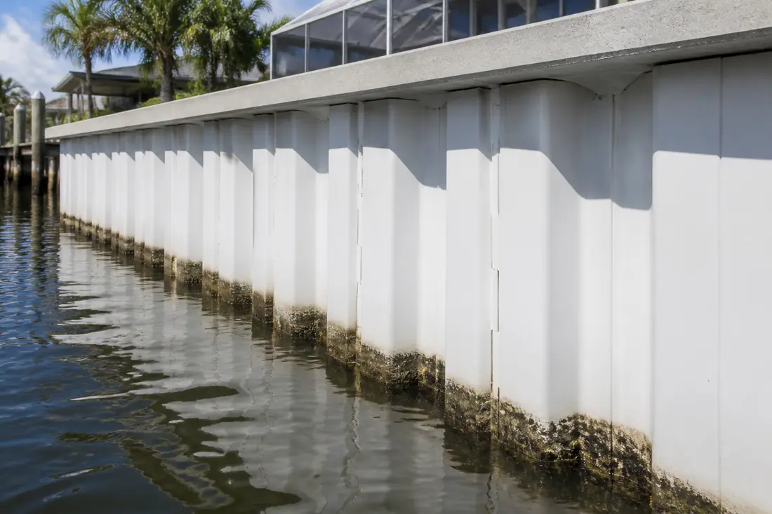 Vinyl and composite sheet — seawall repair